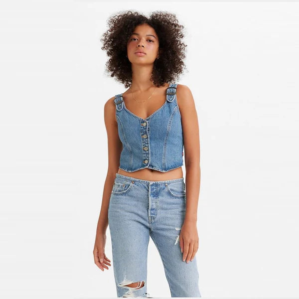 Levi's Charlie Denim Fitted Top