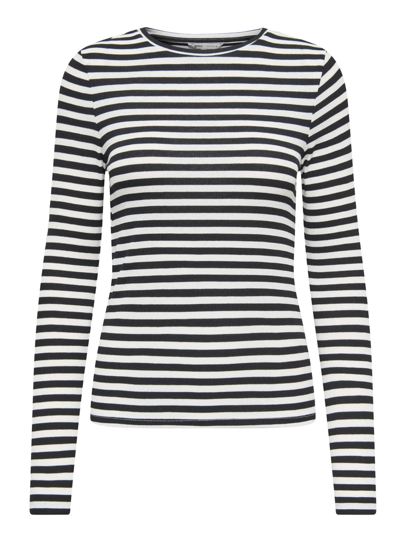 Only Mai Slim Ribbed Stripe