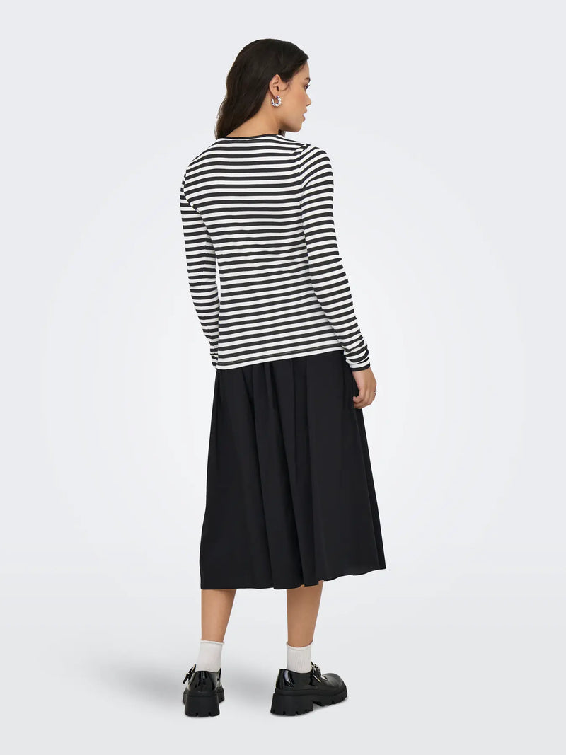 Only Mai Slim Ribbed Stripe