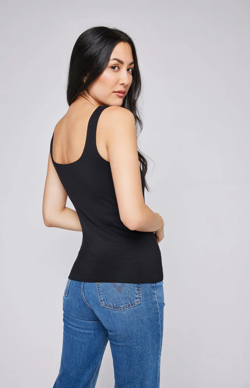 Gentle Fawn Belize Tank in Black + White