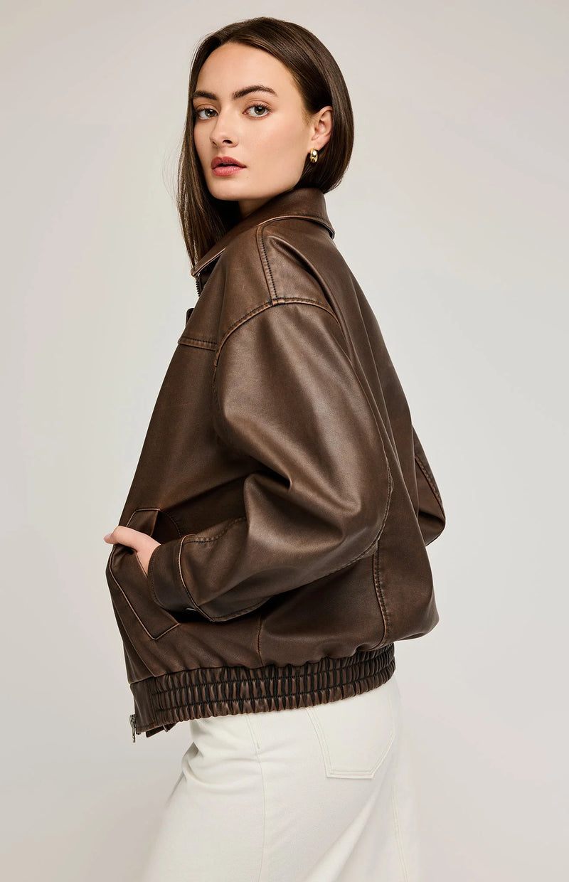 Gentle Fawn Danica Vegan Leather Bomber