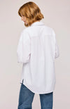 Gentle Fawn Callahan Button Down Shirt in White + Cappuccino