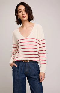 Gentle Fawn Tucker Sweater Red Stripe
