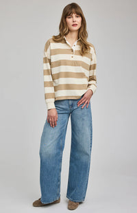 Gentle Fawn Britt Stripe Top Collared L/S