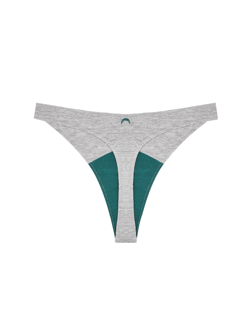 HuHa High Rise Thong in Grey