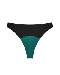 HuHa High Rise Thong in Black