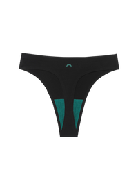 Huha Seamless High Rise Thong Black