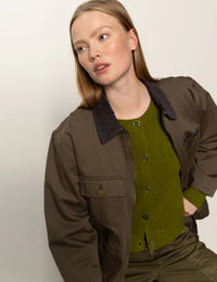 Sanctuary Barn Jacket in Burnt Olive