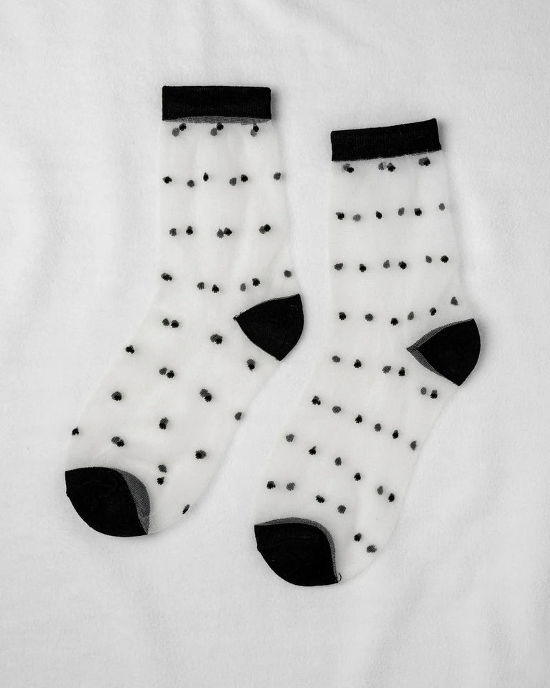 Unified Vancouver Sheer Dot Socks