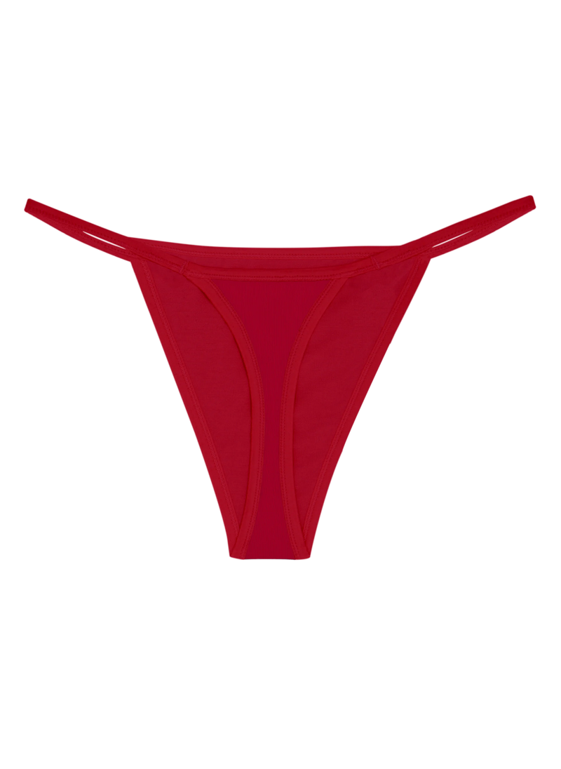 Huha Mineral Undie String Thong in Red