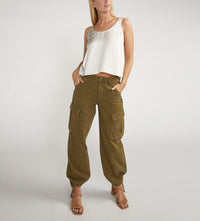 Silver Jeans Surplus Cargo Pant in Olive