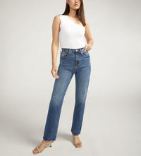 Silver Jeans High Desirable Straight Leg Fall Indigo