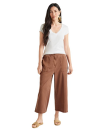 Splendid Margaret Cropped Trouser in Henna