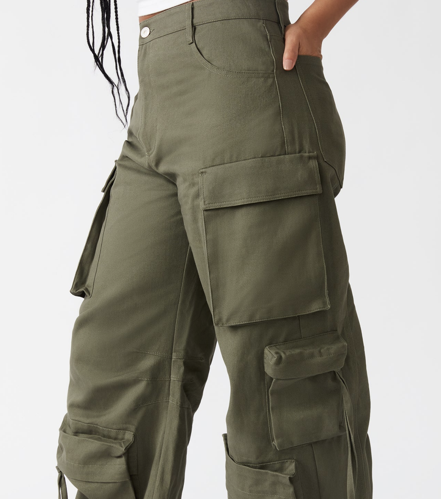 Steve Madden Duo Cargo Pant in Olive