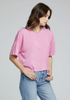 Saltwater Luxe Crew Neck Tee in Party Pink