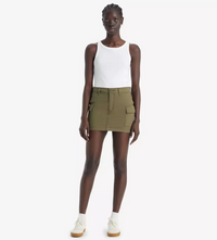 Levi's Mini Cargo Skirt in Olive Night