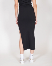 Brunette the Label Ribbed Fitted Skirt