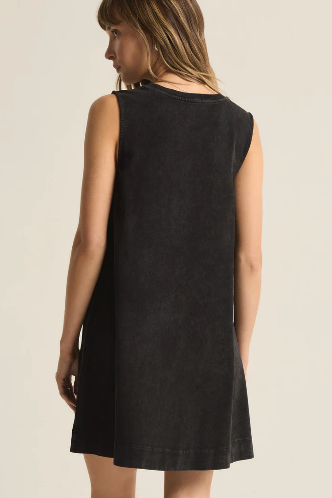 Z Supply Sloane Dress in Washed Black