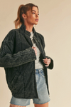 Dolly Quilted Jacket in Washed Black