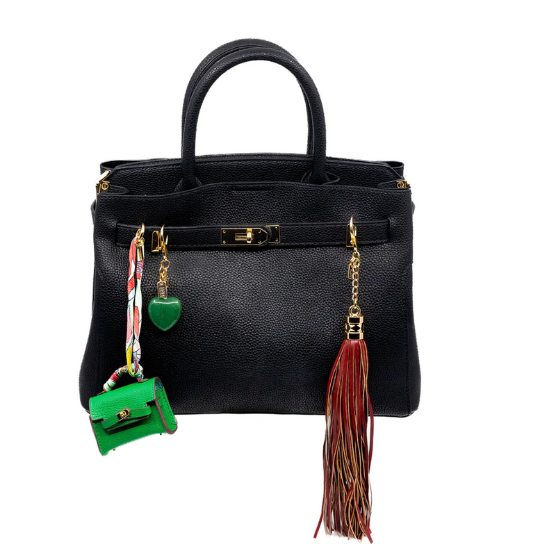 Jane Brand Green Stone Bag Charm