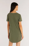 Z Supply Pocket Tee Dress in Forest