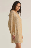 Z Supply Andromeda Champagne Sequin Mini Dress