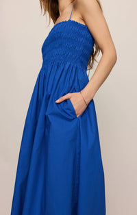 Z Supply Cornelia Poplin Maxi Dress - Cobalt