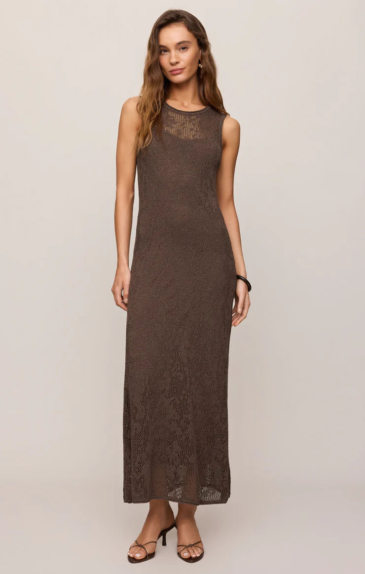 Z Supply Claremont Midi Dress - Cocoa Latte – Freyja | Kootenay