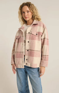 Z Supply Preston Knit Plaid Jacket