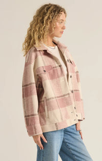 Z Supply Preston Knit Plaid Jacket