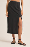 Z Supply Shilo Knit Skirt in Washed Black