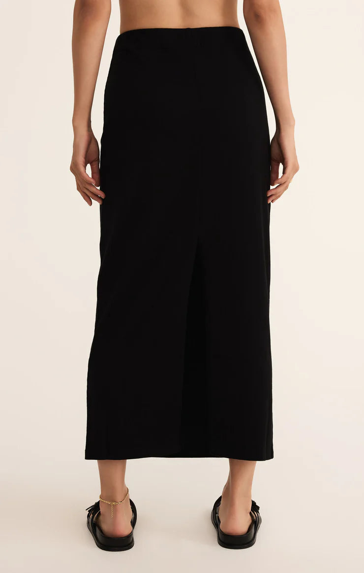 Z Supply Gail Midi Skirt Black