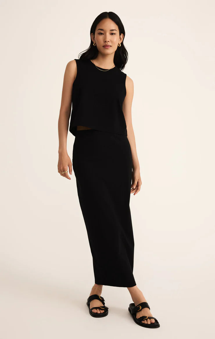 Z Supply Gail Midi Skirt Black