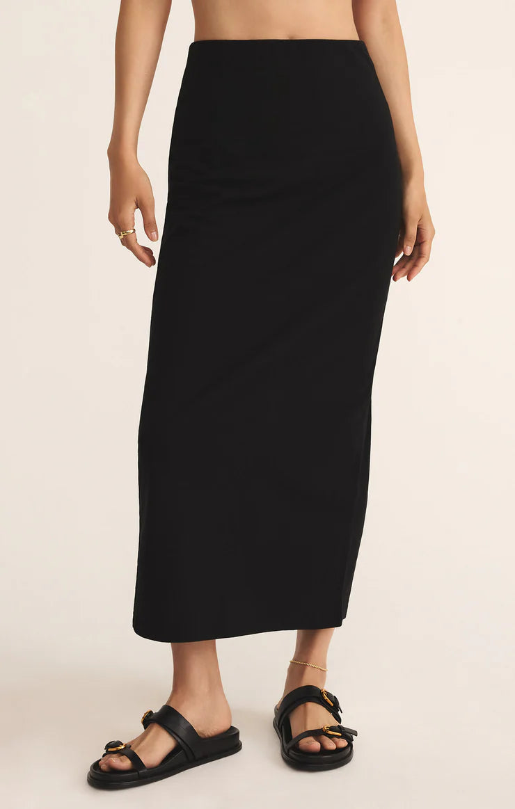 Z Supply Gail Midi Skirt Black