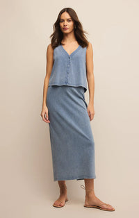 Z Supply Gail Skirt in Indigo