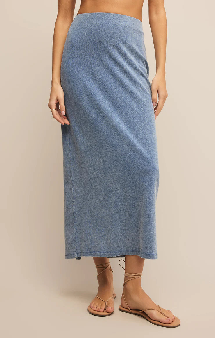 Z Supply Gail Skirt in Indigo