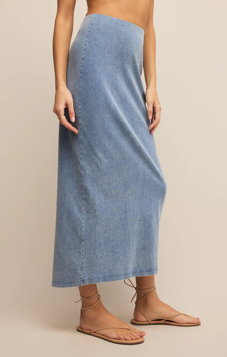 Z Supply Gail Skirt in Indigo