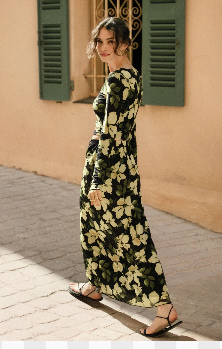 Z Supply Eda Ren Floral Maxi Skirt