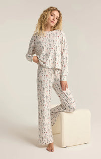 Z Supply Holiday Spirits Brushed Fleece Jammie Set