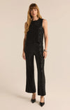 Z Supply Skylar Black Sequin Cropped Pant