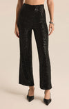 Z Supply Skylar Black Sequin Cropped Pant