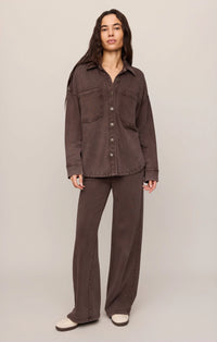Z Supply Hunter Knit Pant - Dark Chocolate