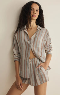 Z Supply The Perfect Striped Short - Island Coconut
