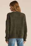 Z Supply All I Want V Neck Sweater in Grape Leaf