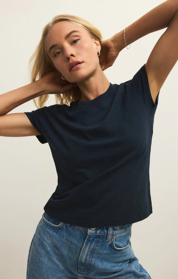 Z Supply Modern Slub Tee in Indigo