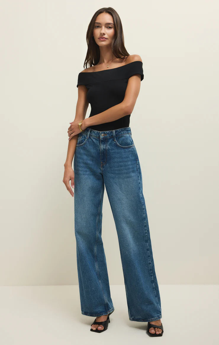 Z Supply Off Shoulder Second Skin Top