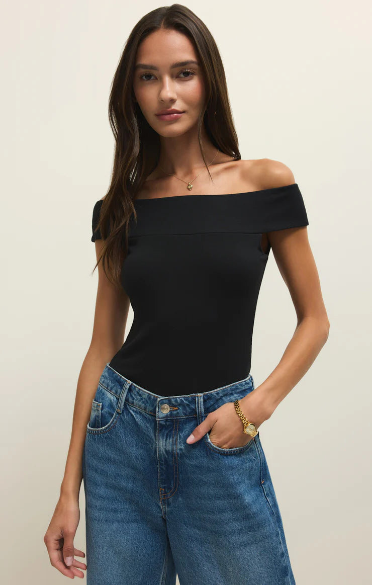 Z Supply Off Shoulder Second Skin Top
