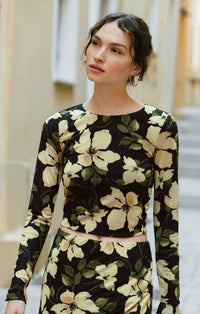 Z Supply Tasha Ren Mesh Floral Top