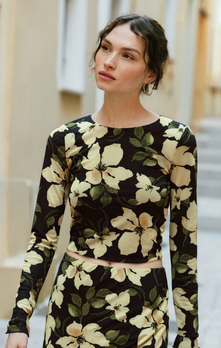 Z Supply Tasha Ren Mesh Floral Top