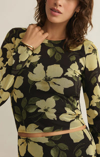 Z Supply Tasha Ren Mesh Floral Top